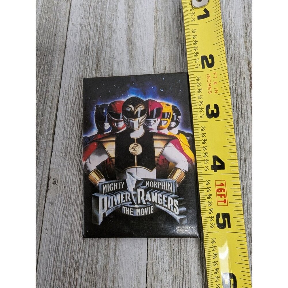Vintage Might Morphin Power Rangers Movie Logo Promo Pinback Button USA 2"X3" - Picture 3 of 4